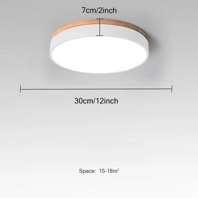 Ceiling light made of natural wood - Nordic minimalist design
