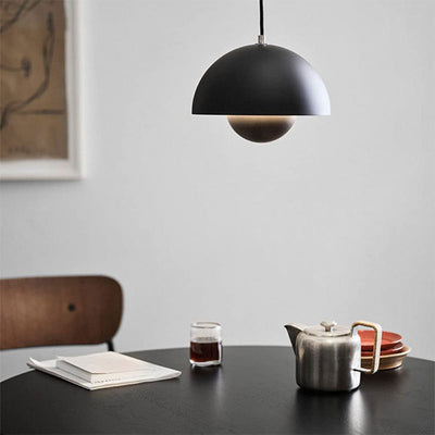 Semi-circular coloured chandelier