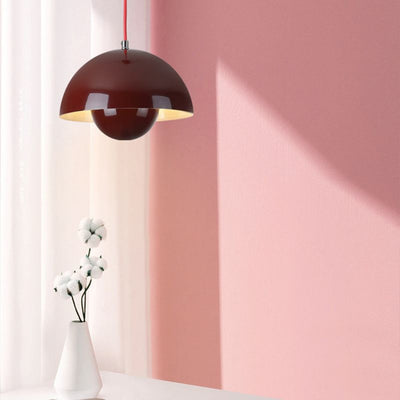 Semi-circular coloured chandelier