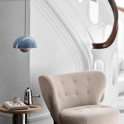 Semi-circular coloured chandelier