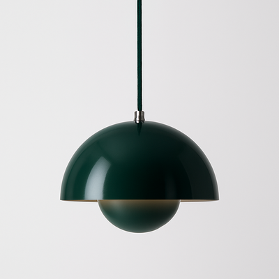 Semi-circular coloured chandelier