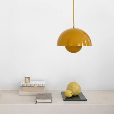 Semi-circular coloured chandelier